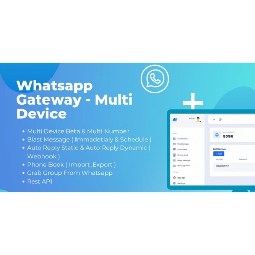 Wa Gateway Çoklu cihaz BETA MPWA MD Wa Gateway Çoklu cihaz BETA MPWA MD - Görsel 1