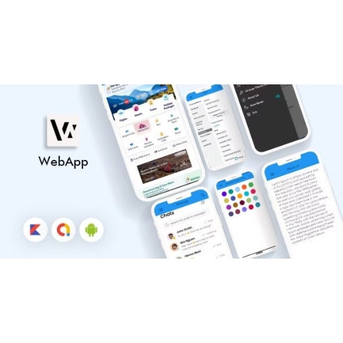 WebApp – Web Sitesini Android Uygulamasına Dönüştürün | Web Görünümü Uygulaması | Web'den Uygulamaya