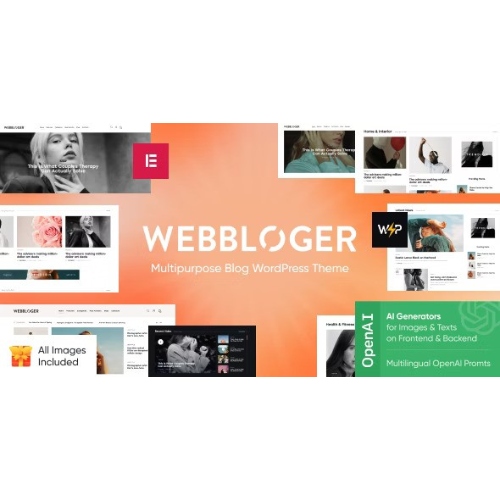 Webbloger – Çok Amaçlı Blog WordPress Teması