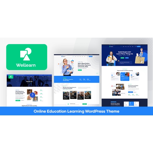Wellearn – Çevrimiçi Eğitim Öğrenme WordPress Teması