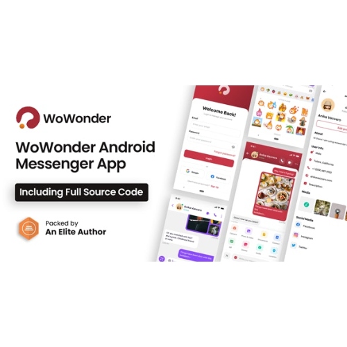 WoWonder Android Messenger – WoWonder Sosyal Script için Mobil Uygulama