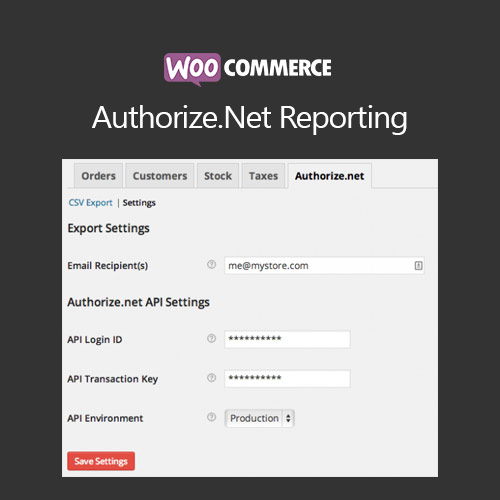 WooCommerce Authorize.Net Raporlaması