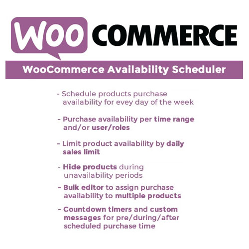WooCommerce Kullanılabilirlik Planlayıcısı WooCommerce Kullanılabilirlik Planlayıcısı - Görsel 1