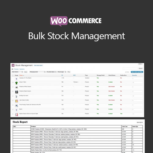 WooCommerce Toplu Stok Yönetimi