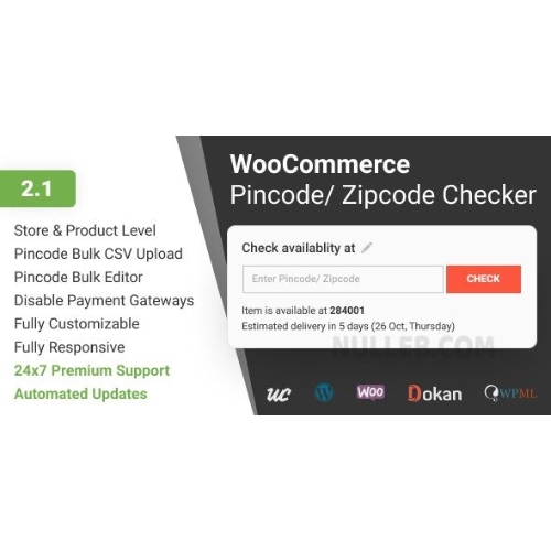 WooCommerce Pin Kodu/Posta Kodu Denetleyicisi