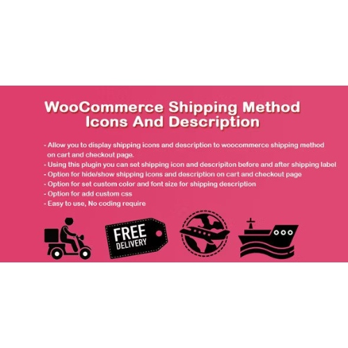WooCommerce Nakliye Simgeleri ve Açıklamaları