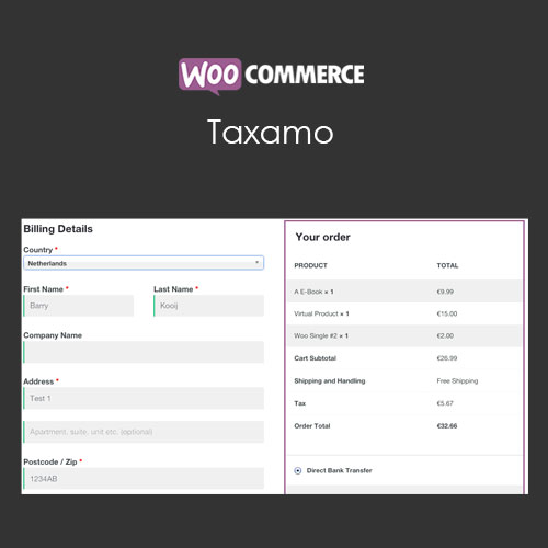 WooCommerce Taxamo WooCommerce Taxamo - Görsel 1