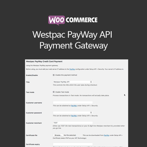 WooCommerce Westpac PayWay API Ödeme Ağ Geçidi