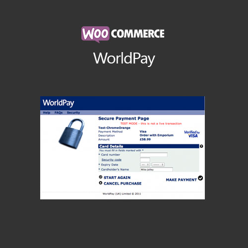 WooCommerce WorldPay WooCommerce WorldPay - Görsel 1