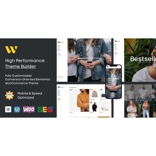 Wooma – WooCommerce Moda Mağazası Elementor Teması
