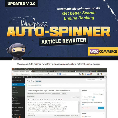 WordPress Auto Spinner – Makale Yeniden Yazarı