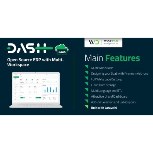 WorkDo Dash SaaS – Çoklu Çalışma Alanına Sahip Açık Kaynak ERP