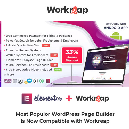 Workreap – Freelance Marketplace WordPress Teması