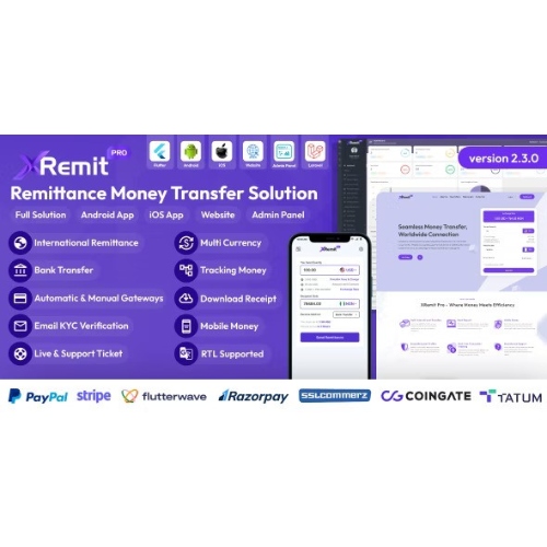 XRemit Pro – Havale Para Transferi Tam Çözüm