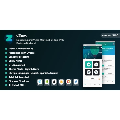 XZum – Firebase Arka Uçlu Mesajlaşma ve Görüntülü Toplantı Tam Uygulaması XZum – Firebase Arka Uçlu Mesajlaşma ve Görüntülü Toplantı Tam Uygulaması - Görsel 1