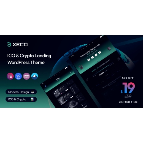 Xeco – ICO ve Kripto İnişi WordPress Teması Xeco – ICO ve Kripto İnişi WordPress Teması - Görsel 1