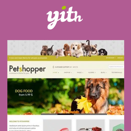 YITH Petshopper – Evcil Hayvan Ürünleri için E-Ticaret Teması YITH Petshopper – Evcil Hayvan Ürünleri için E-Ticaret Teması - Görsel 1