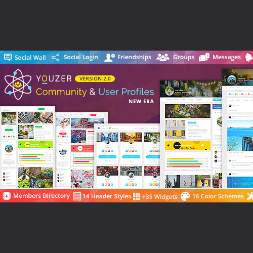 Youzer – Topluluk ve Kullanıcı Profilleri Yönetimi
