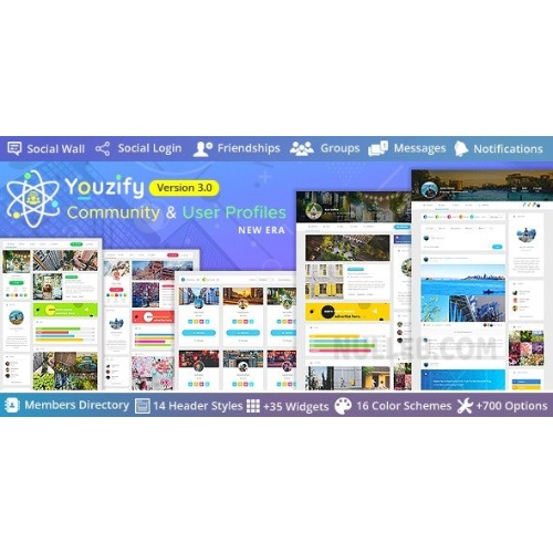 Youzify (eski adıyla Youzer) – BuddyPress Topluluğu ve WordPress Kullanıcı Profili Eklentisi