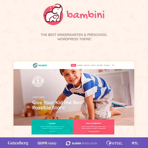Bambini – Okul Öncesi ve Anaokulu Teması