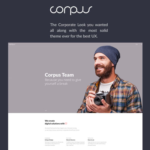 Corpus – Duyarlı Kurumsal WordPress Teması