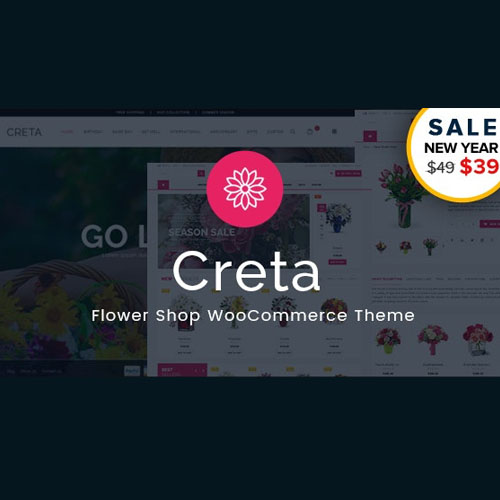 Creta – Çiçek Mağazası WooCommerce WordPress Teması