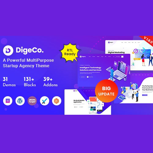 Digeco – Startup Ajansı WordPress Teması
