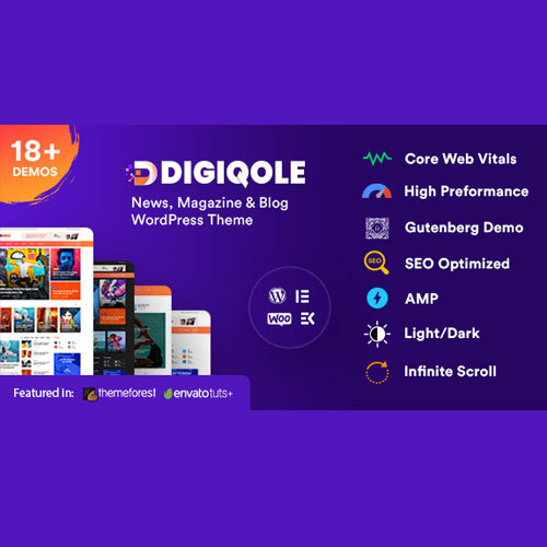 Digiqole – Haber Dergisi WordPress Teması