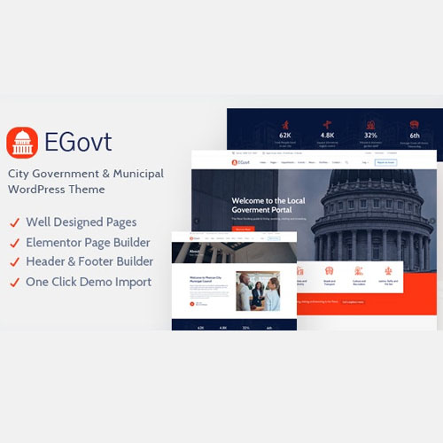 EGovt – Şehir Hükümeti WordPress Teması