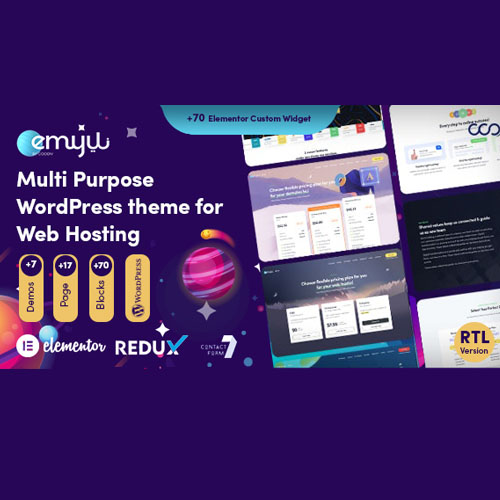 Emyui – Çok Amaçlı Web Hosting WordPress Teması