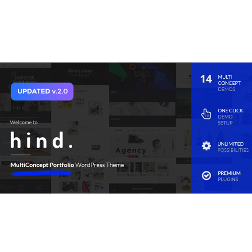 Hind – Çok Konseptli Portföy ve Fotoğrafçılık WordPress Teması