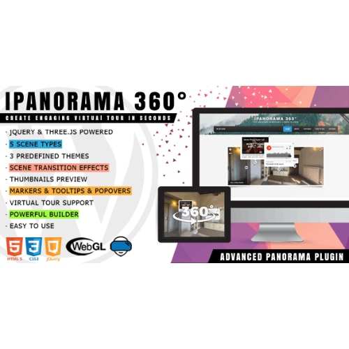 iPanorama 360° – WordPress için Sanal Tur Oluşturucu