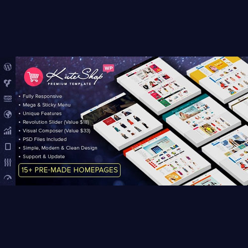 KuteShop – Moda, Elektronik ve Pazar Yeri Elementor WooCommerce Teması
