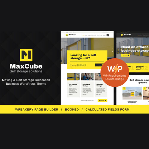 MaxCube | Taşıma ve Kişisel Depolama Yer Değiştirme İş WordPress Teması