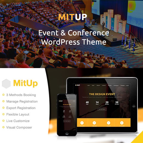 MitUp – Etkinlik ve Konferans WordPress Teması