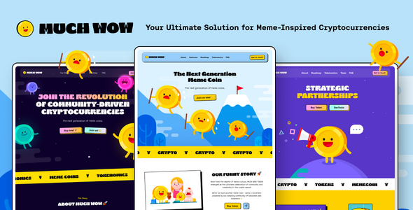 MuchWow – Meme coin ICO ve Kripto WordPress Teması