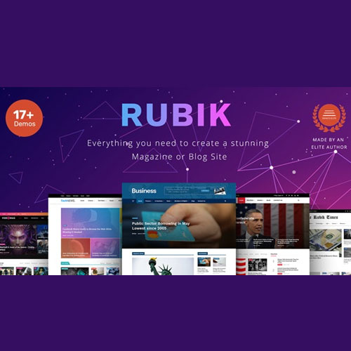 Rubik – Blog Dergisi Web Sitesi için Mükemmel Bir Tema