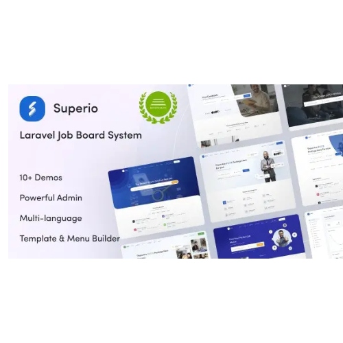 Superio – JobCore Laravel Job Board CMS Teması