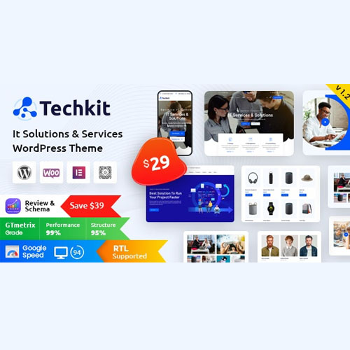 Techkit – Teknoloji ve BT Çözümleri WordPress Teması