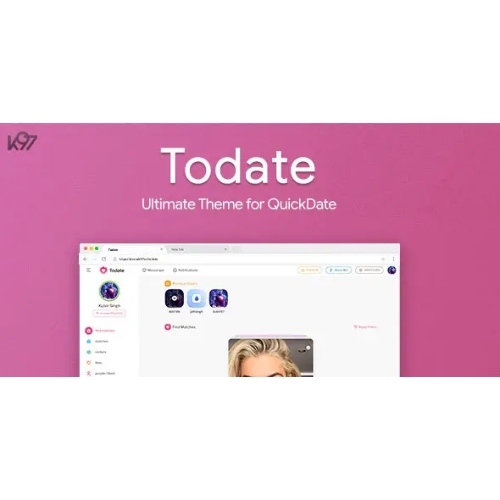 Todate – Ultimate QuickDate Teması