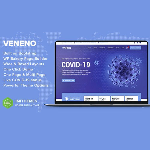 Veneno – Coronavirüs Bilgilendirme WordPress Teması