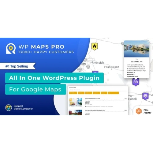 Google Haritalar için WordPress Eklentisi – WP MAPS PRO